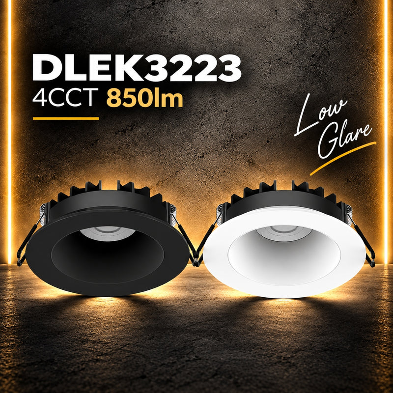 DLEK3223 8W 850lm low glare downlight