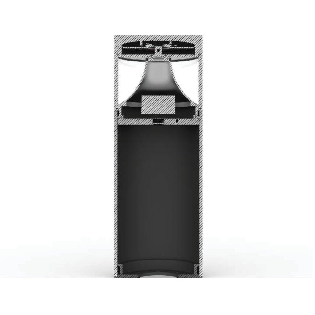 BLL31680 11W 230V 890mm Bollard Black