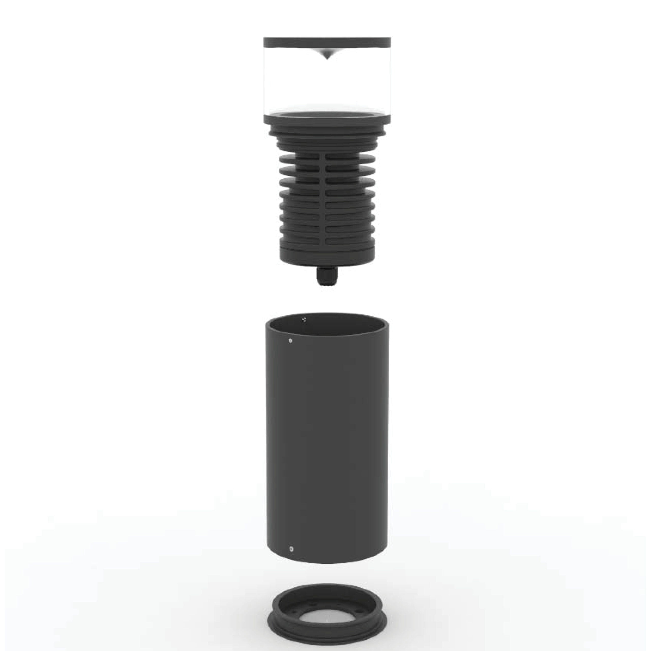 BLL31750 15.6W 230V 570mm Bollard Black