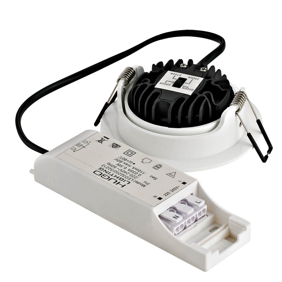 DLEK32212 Tilt Regress Downlight 7W 720lm 4CCT