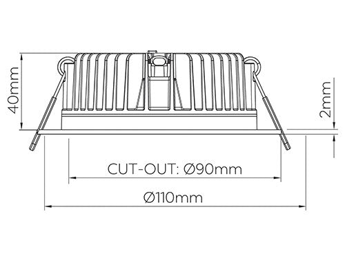 DLEK3220 4CCT 870LM 8W