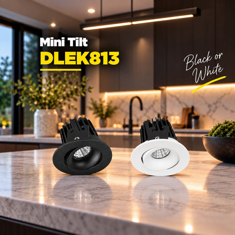 DLEK813 350lm 6W tilt mini downlight